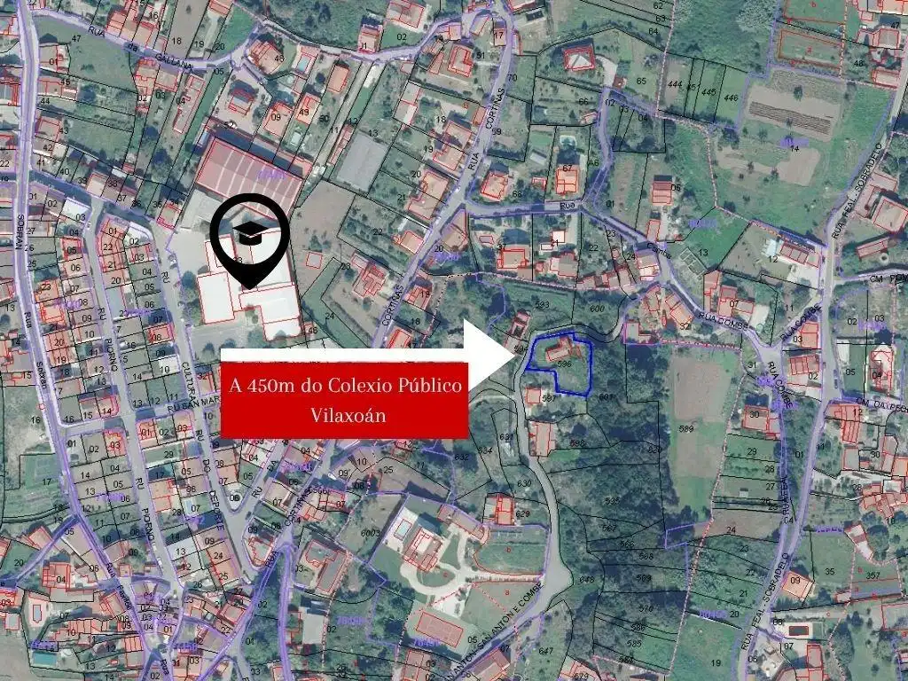 Vista exterior de Casa o xalet en venda en Vilagarcía de Arousa amb Jardí privat