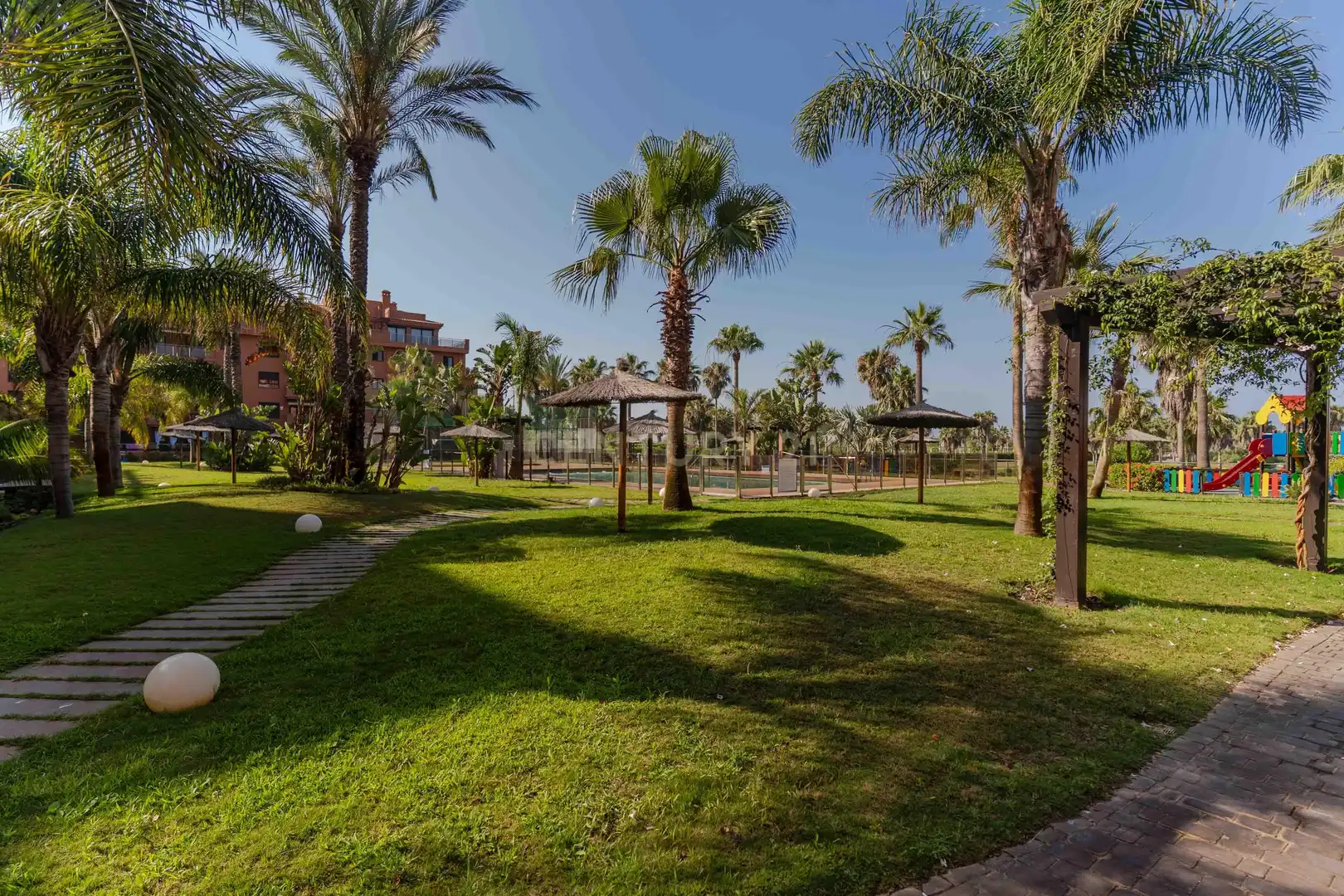 Garden of Flat for sale in Motril  with Air Conditioner, Private garden and Swimming Pool