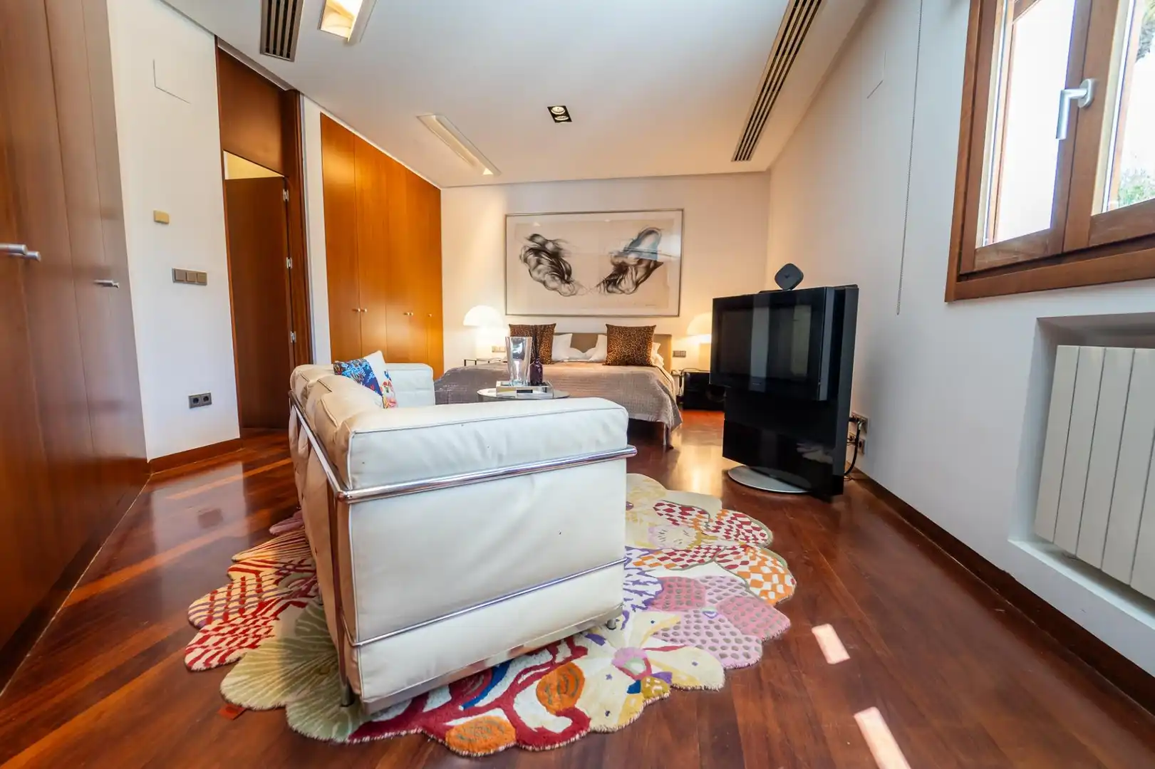 Sala d'estar de Casa o xalet en venda en Elche / Elx amb Aire condicionat, Jardí privat i Parquet