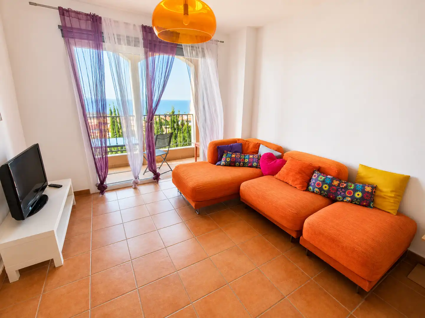 Sala de estar de Ático en venta en Santa Úrsula con Terraza, Piscina y Balcón