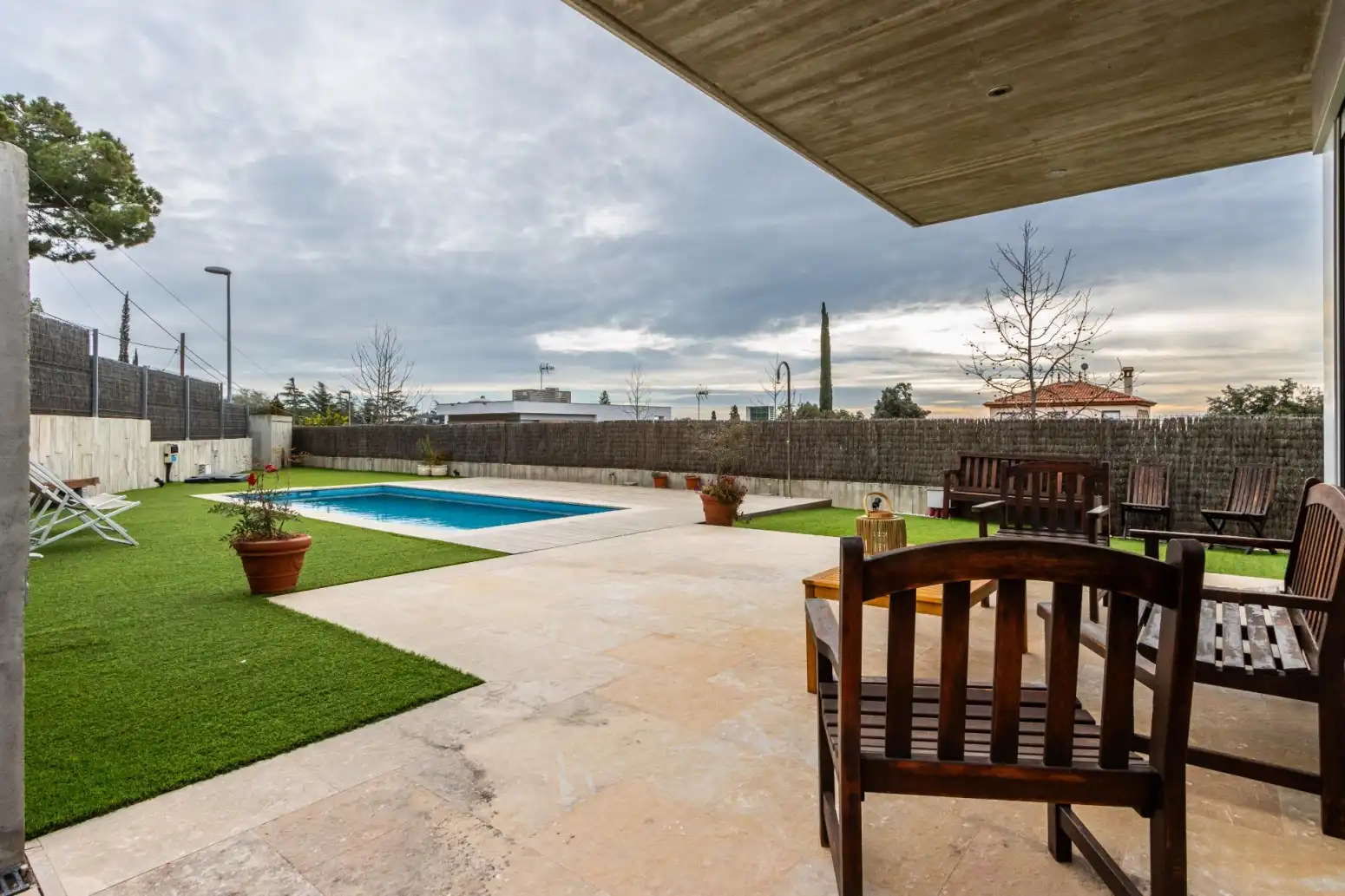 Piscina de Casa o chalet en venta en Matadepera con Aire acondicionado, Calefacción y Terraza