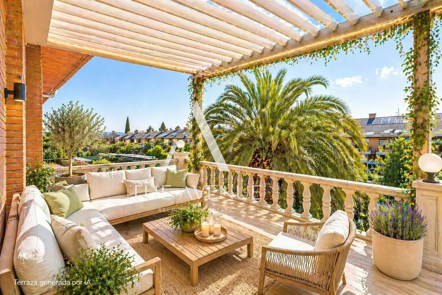 Terrassa de Casa adosada en venda en Las Rozas de Madrid amb Calefacció, Jardí privat i Parquet