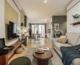 Sala d'estar de Apartament de lloguer en  Barcelona Capital amb Aire condicionat, Calefacció i Moblat