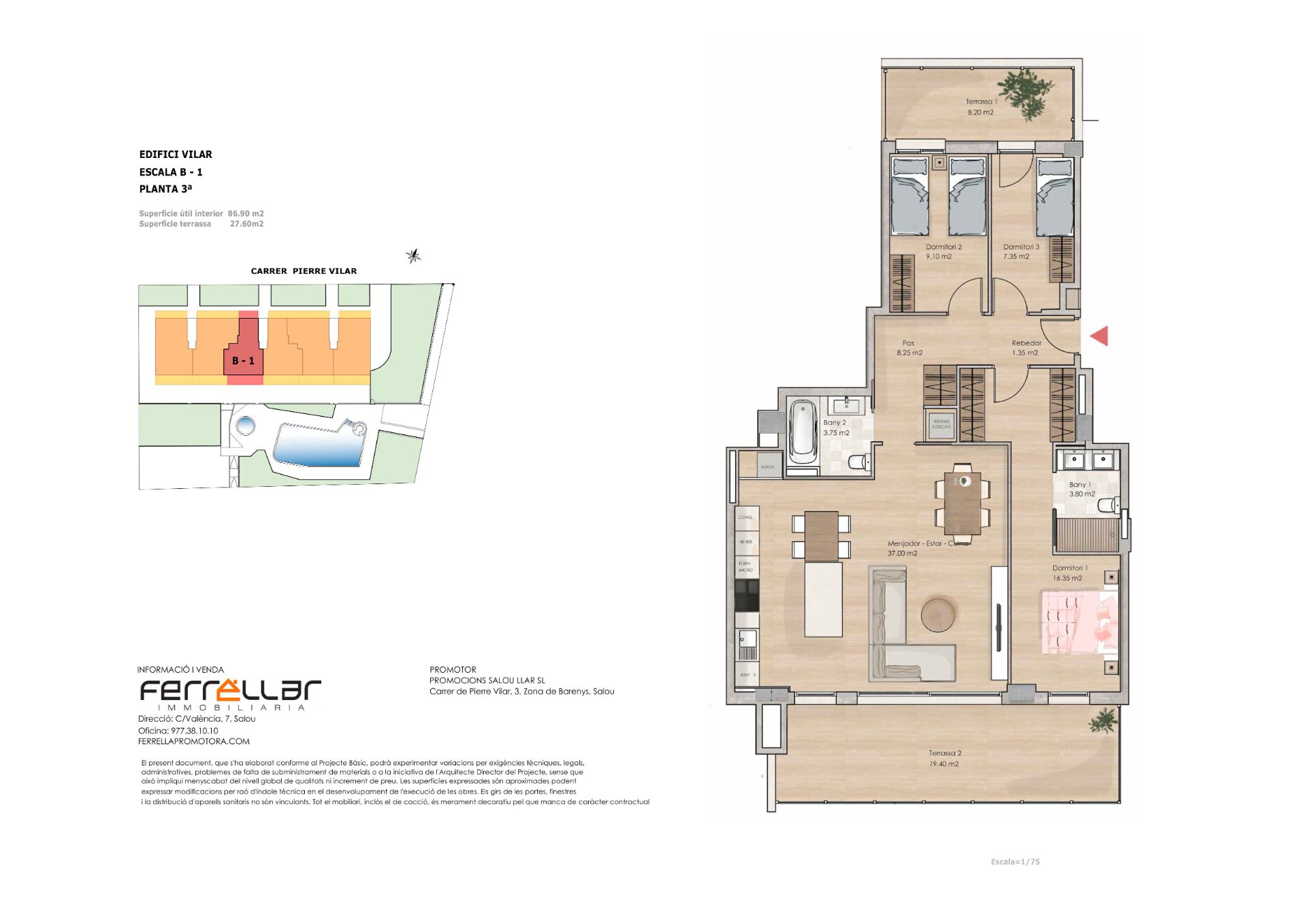 Pis en venda a Carrer de Pierre Vilar, 3, Barenys