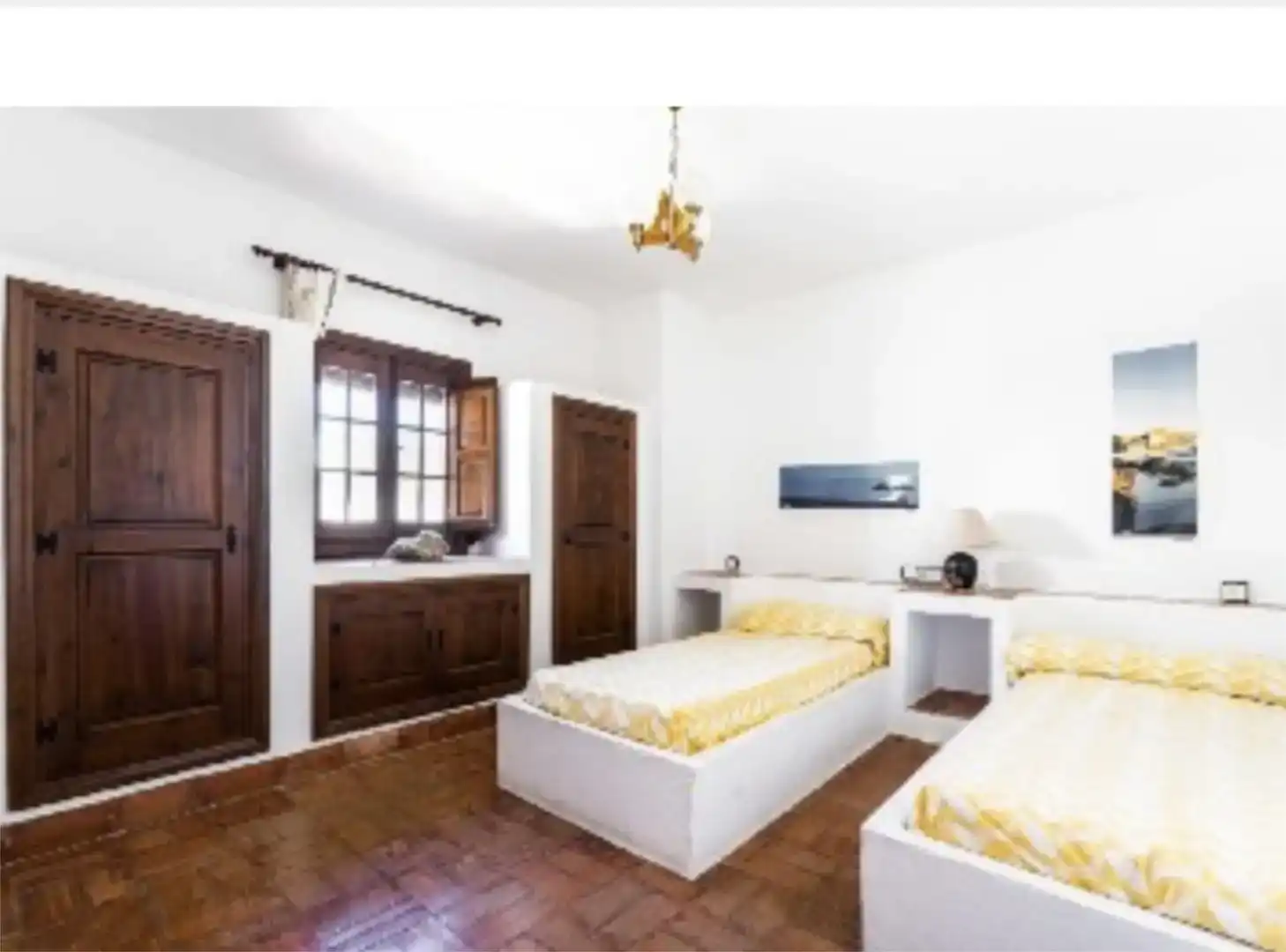 Dormitori de Casa o xalet de lloguer en Carboneras amb Aire condicionat, Jardí privat i Parquet