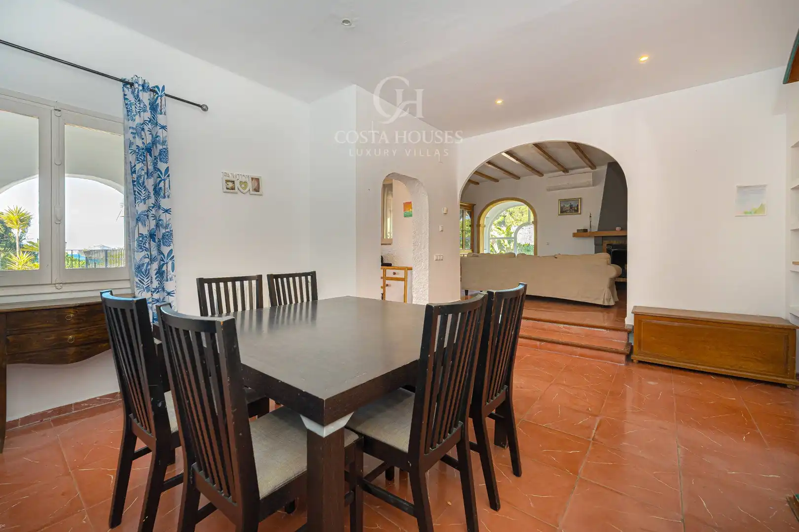 Comedor de Casa o chalet en venta en Moraira con Aire acondicionado, Calefacción y Jardín privado