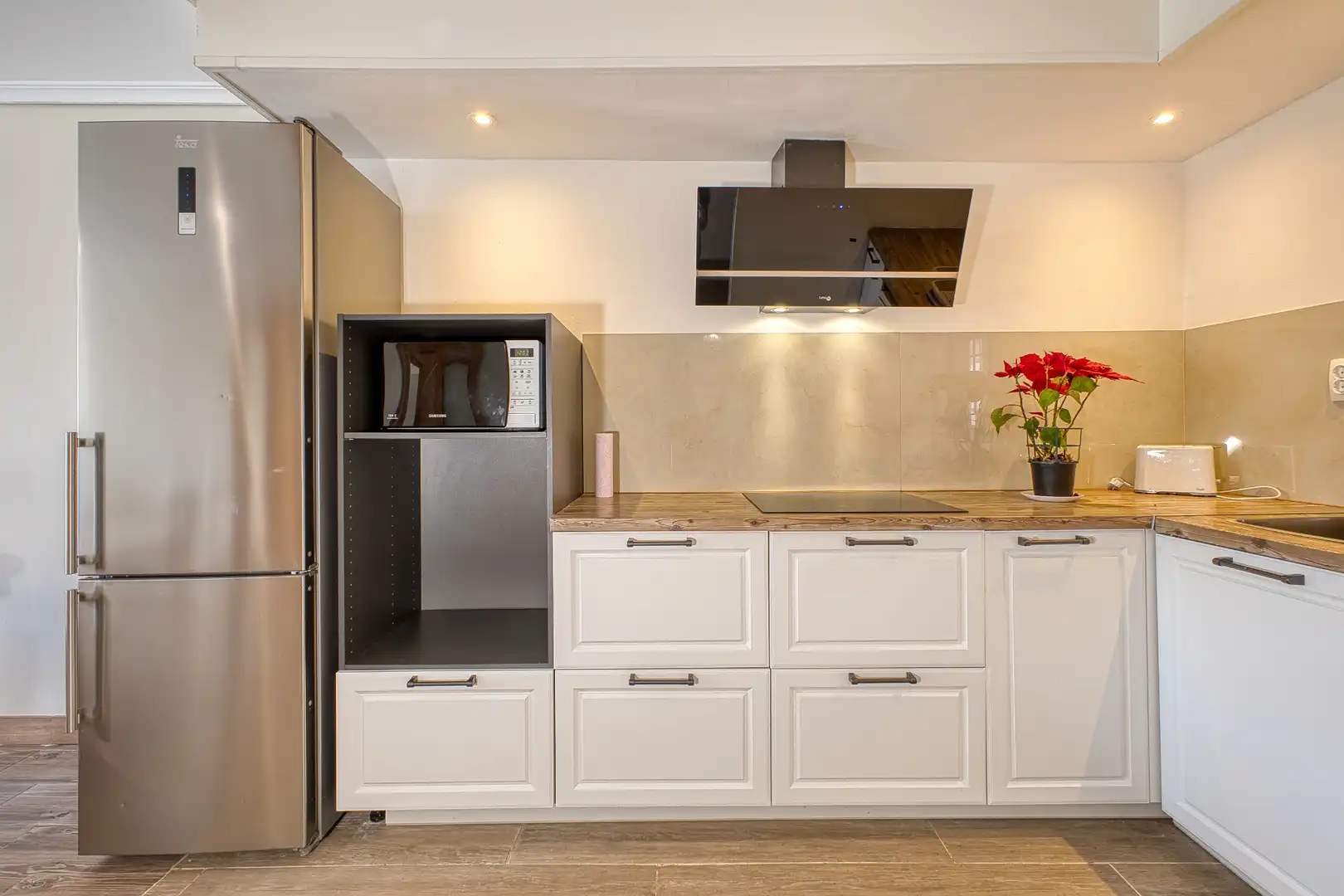 Kitchen of Flat for rent in El Campello  with Air Conditioner, Heating and Private garden