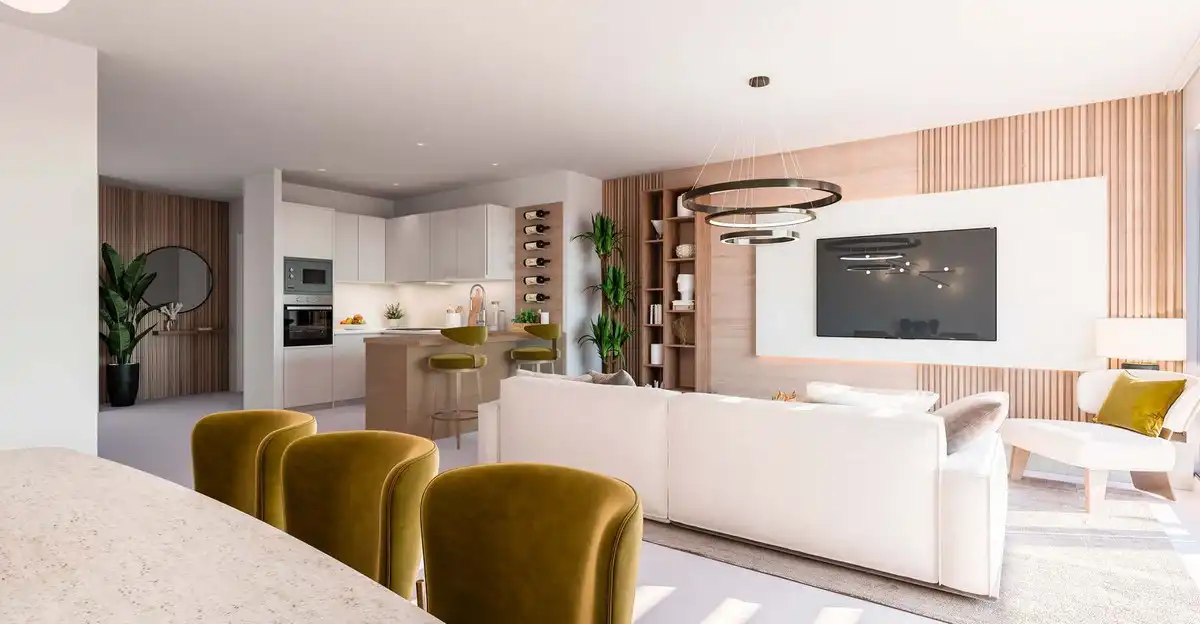 Sala de estar de Apartamento en venta en Benalmádena con Aire acondicionado, Terraza y Trastero