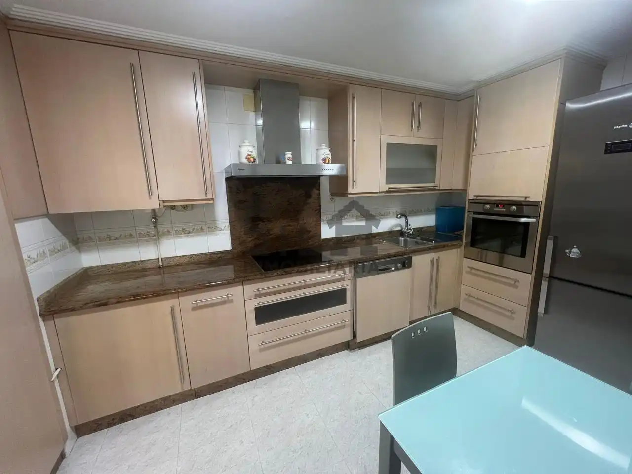 Kitchen of Flat for rent in Ourense Capital   with Heating, Parquet flooring and Furnished