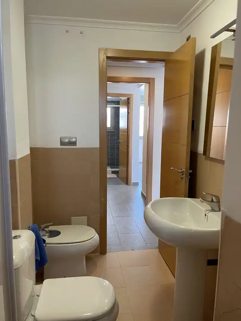 Bathroom of Flat for sale in Pilar de la Horadada  with Private garden, Swimming Pool and Furnished