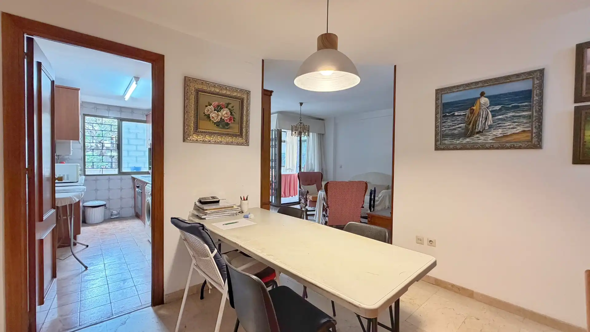 Dining room of Flat for sale in Marbella  with Terrace, Oven and Washing machine