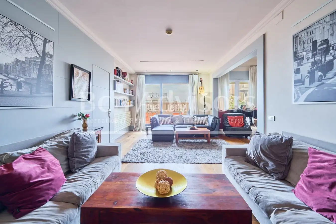 Living room of Attic for sale in Barcelona  with Air Conditioner, Heating and Parquet flooring