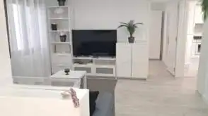Living room of Flat for rent in Gijón   with Heating, Parquet flooring and Furnished