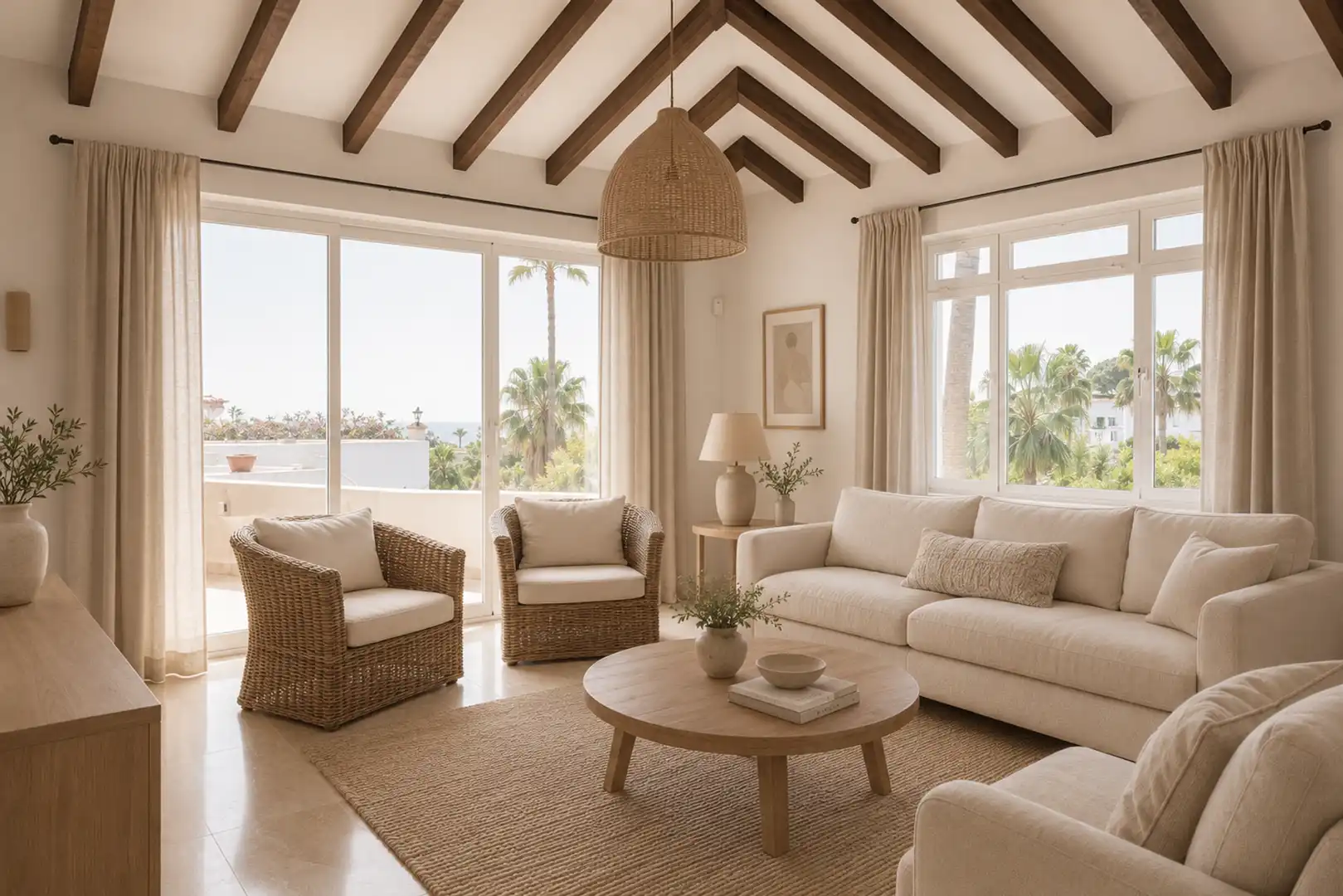 Sala d'estar de Casa o xalet en venda en Mijas amb Terrassa