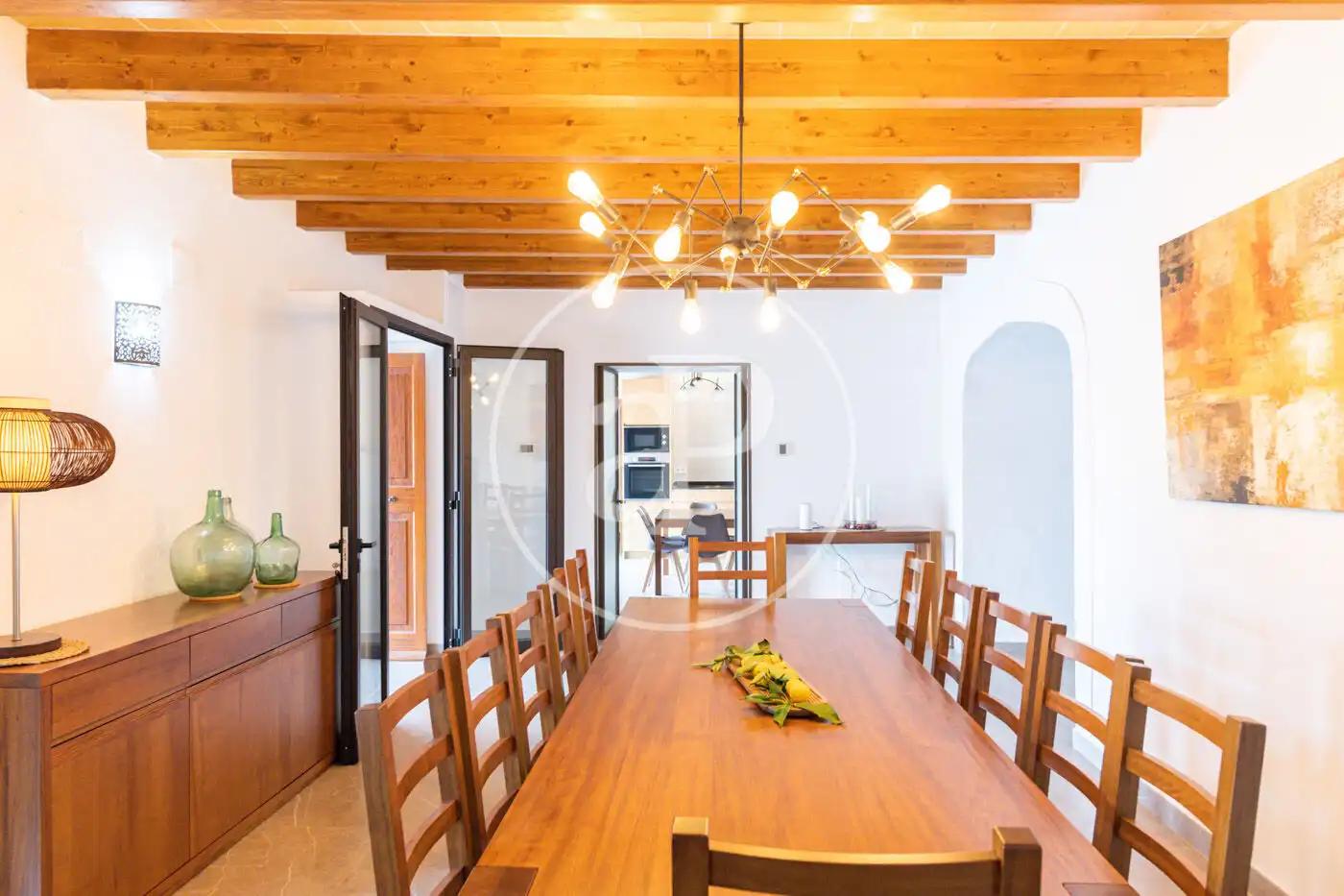 Dining room of Houses for rent in Felanitx  with Air Conditioner, Private garden and Swimming Pool