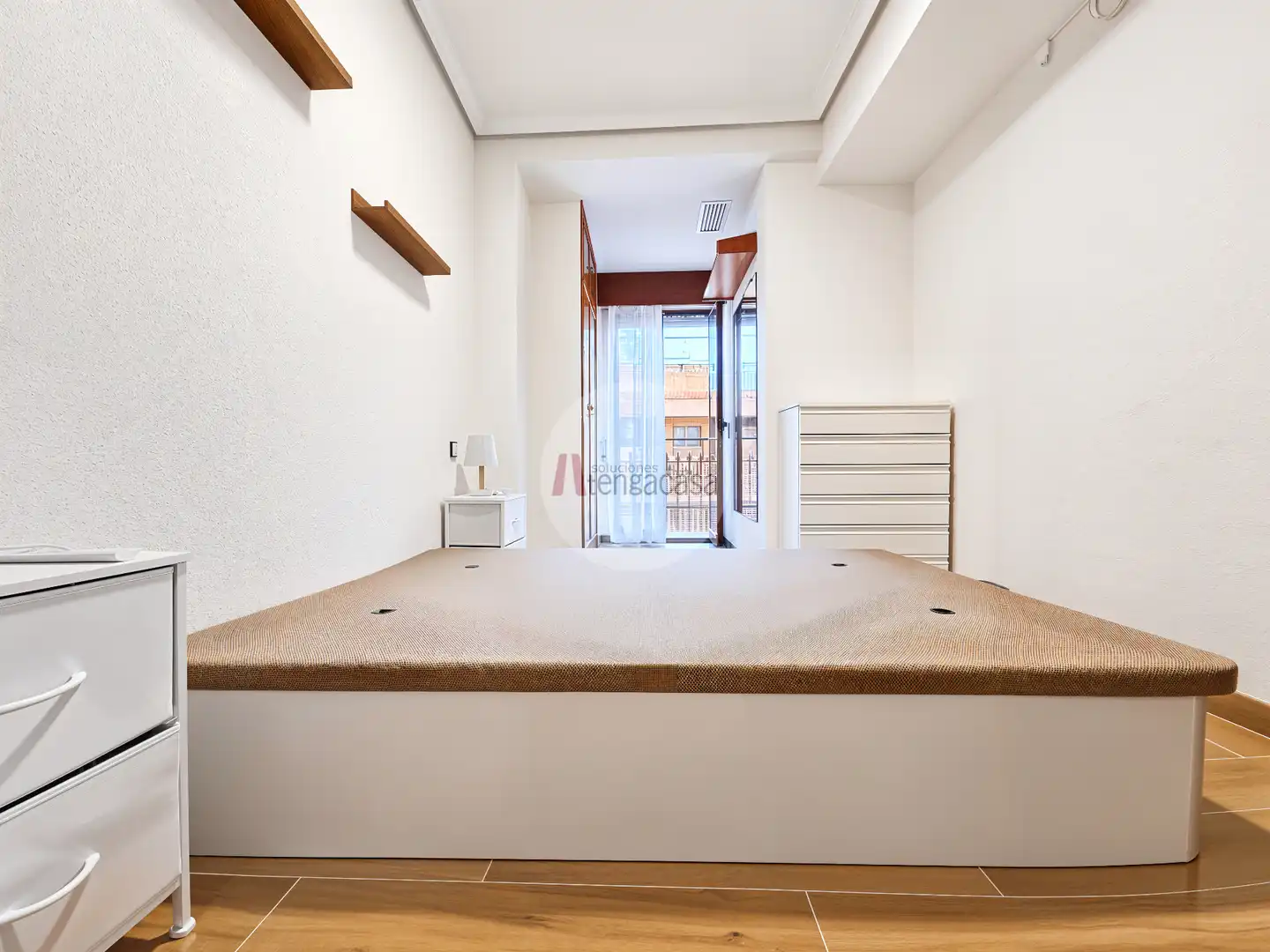 Schlafzimmer von Wohnungen zur Miete in Madrid mit Klimaanlage, Heizung und Parkett