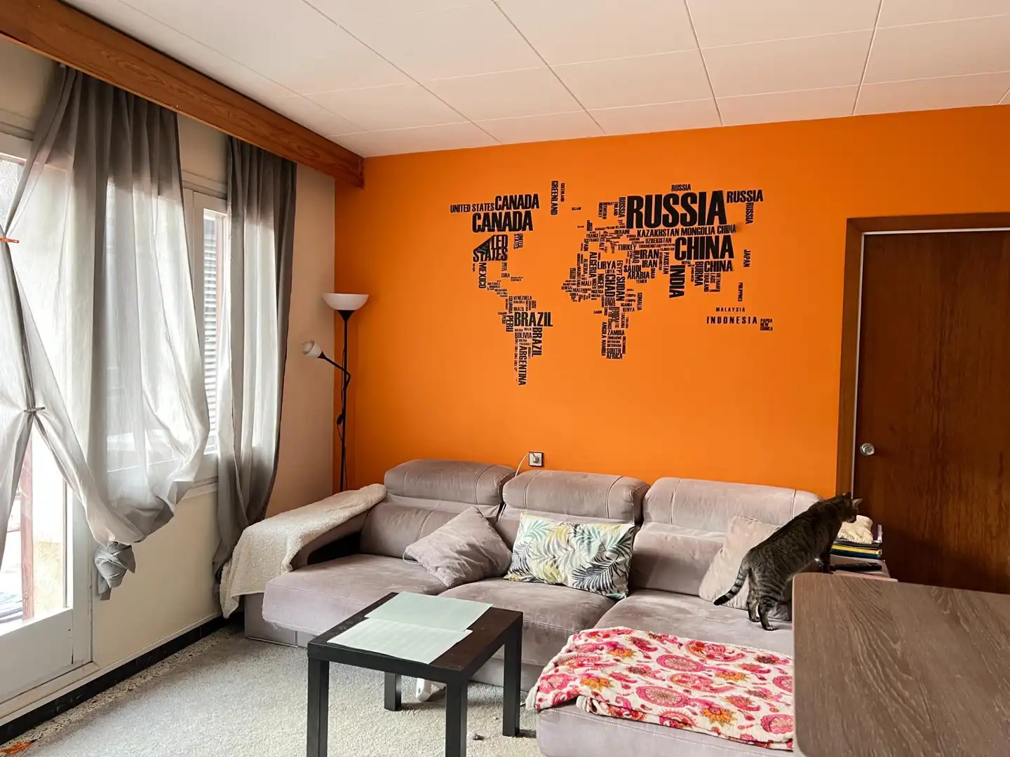 Sala d'estar de Edifici en venda en Riudaura