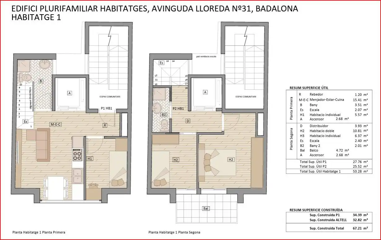 Dúplex amb ascensor en venda a Carrer Lloreda, imagen 7