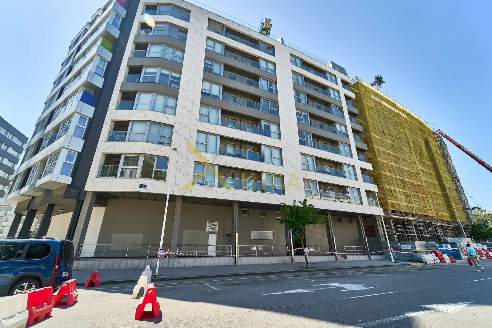 Exterior view of Flat for sale in A Coruña Capital   with Storage room, Furnished and Balcony