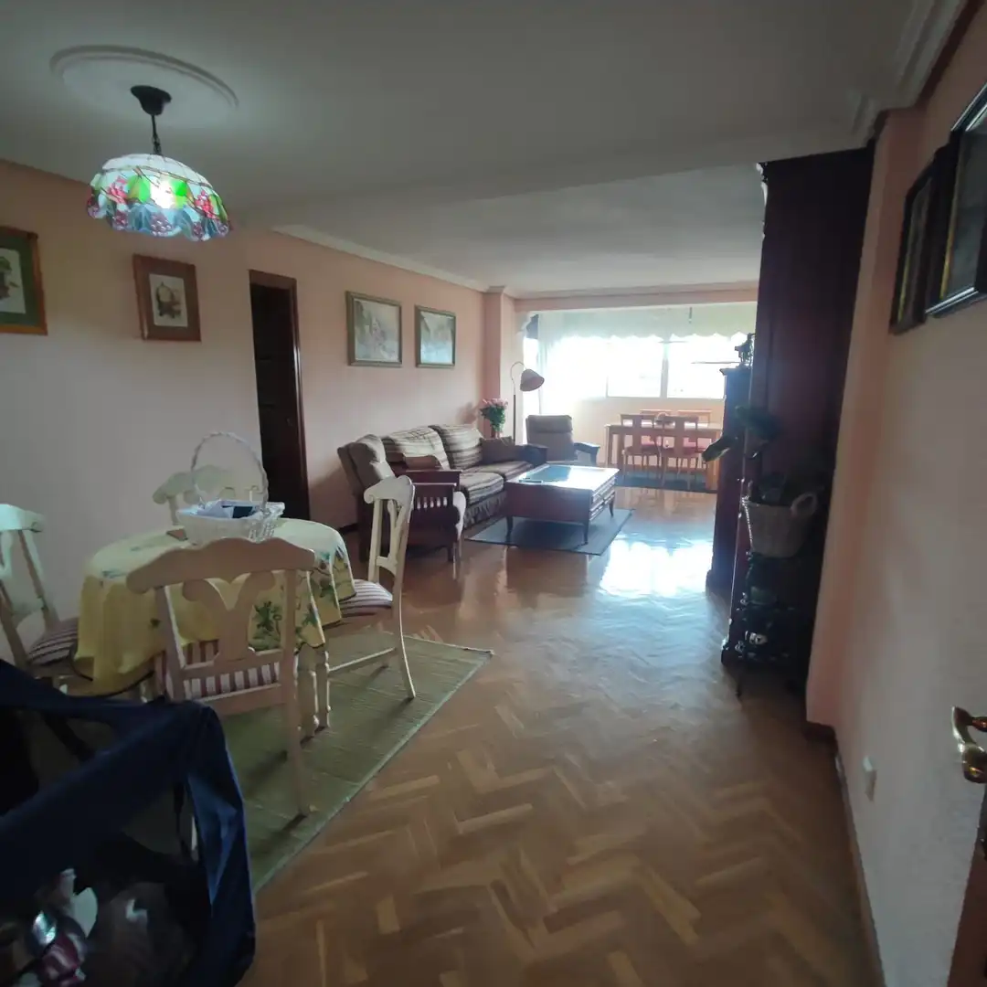 Living room of Flat for sale in Móstoles  with Heating, Terrace and Furnished