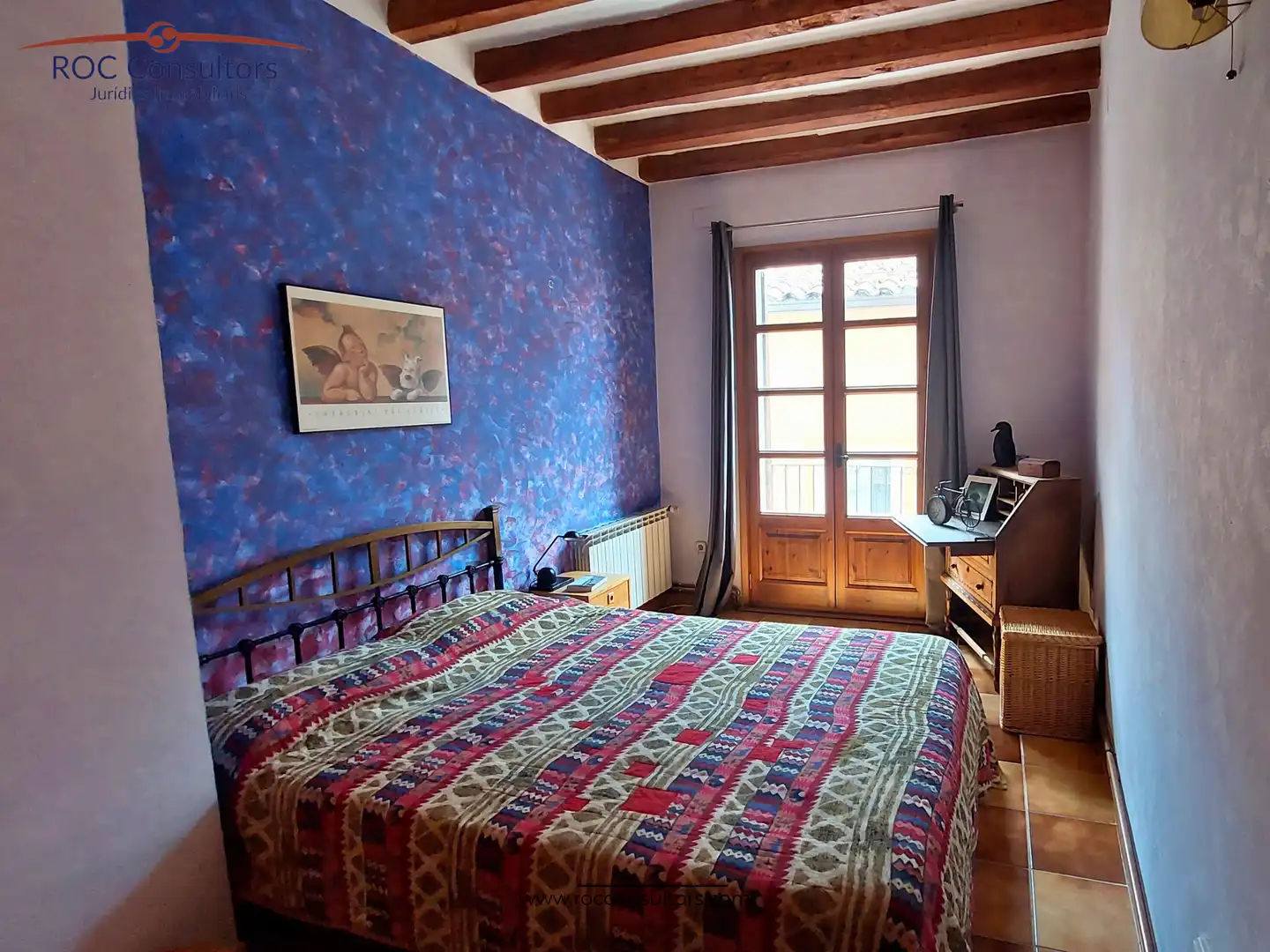 Schlafzimmer von Einfamilien-Reihenhaus zum Verkauf in Berga mit Heizung