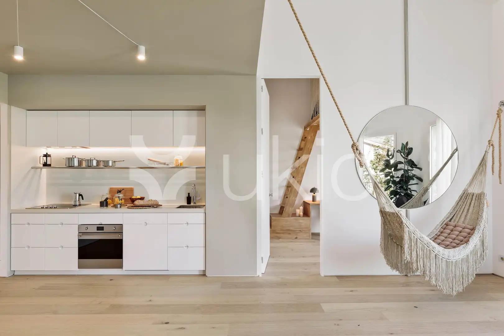 Kitchen of Apartments for rent in Barcelona  with Air Conditioner, Heating and Terrace