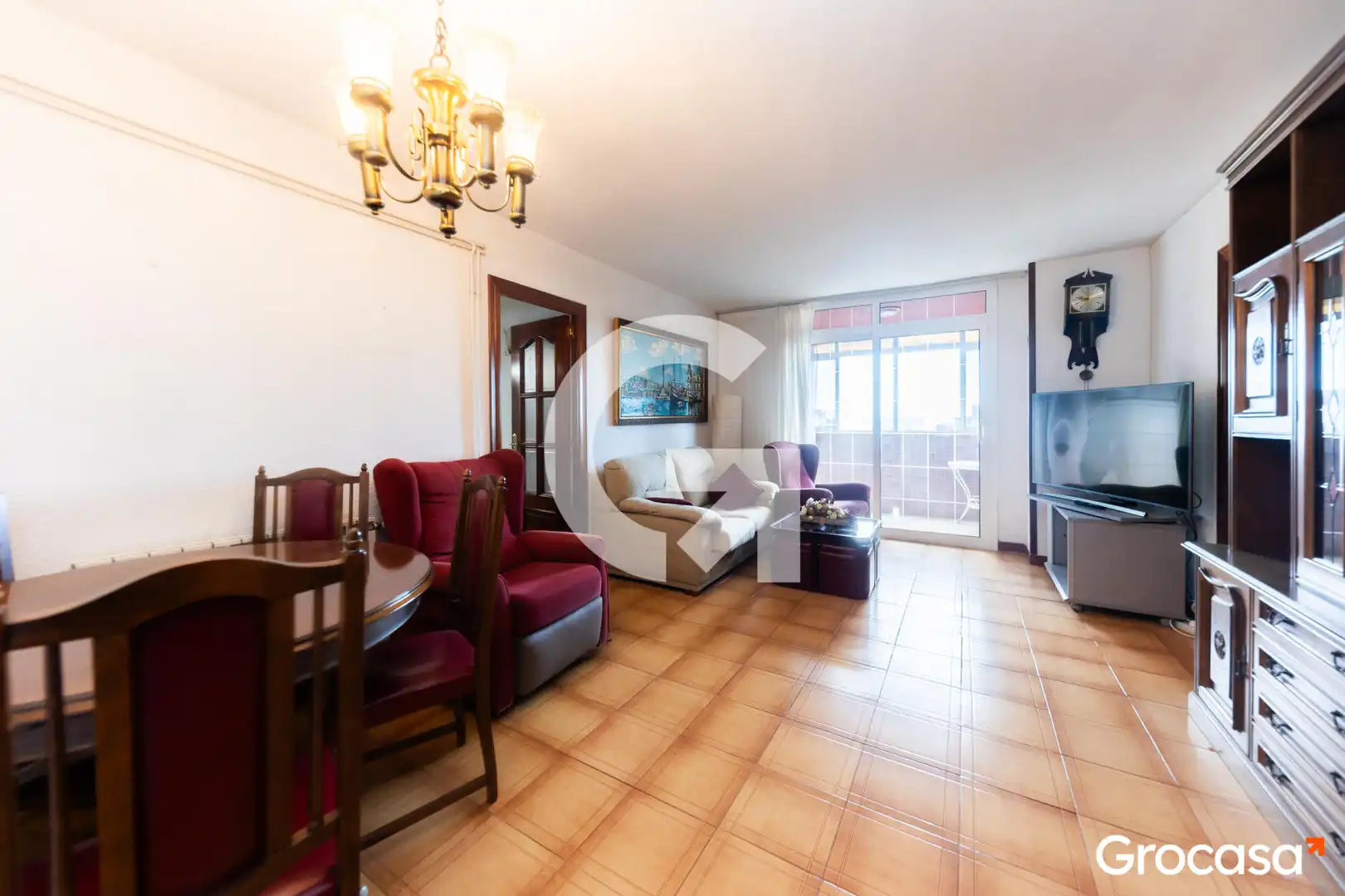 Living room of Flat for sale in L'Hospitalet de Llobregat  with Heating, Oven and Balcony