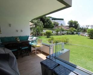 Jardí de Planta baixa en venda en Calvià amb Aire condicionat, Terrassa i Piscina comunitària