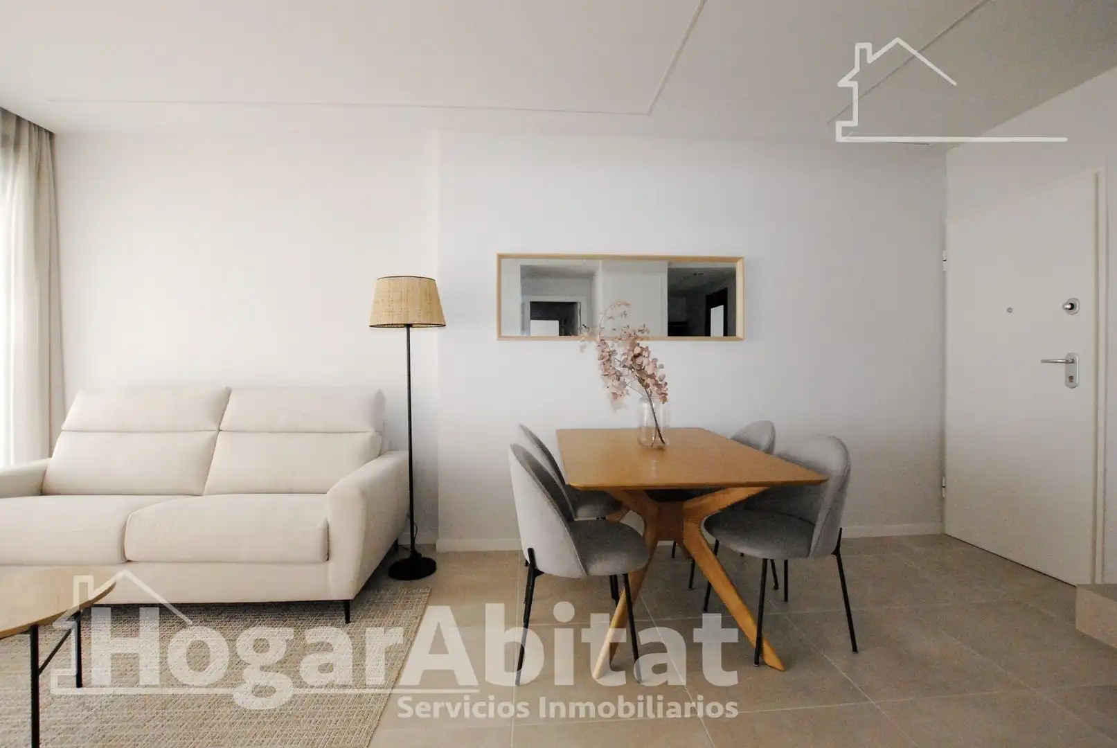Sala de estar de Piso en venta en Dénia con Calefacción, Jardín privado y Terraza
