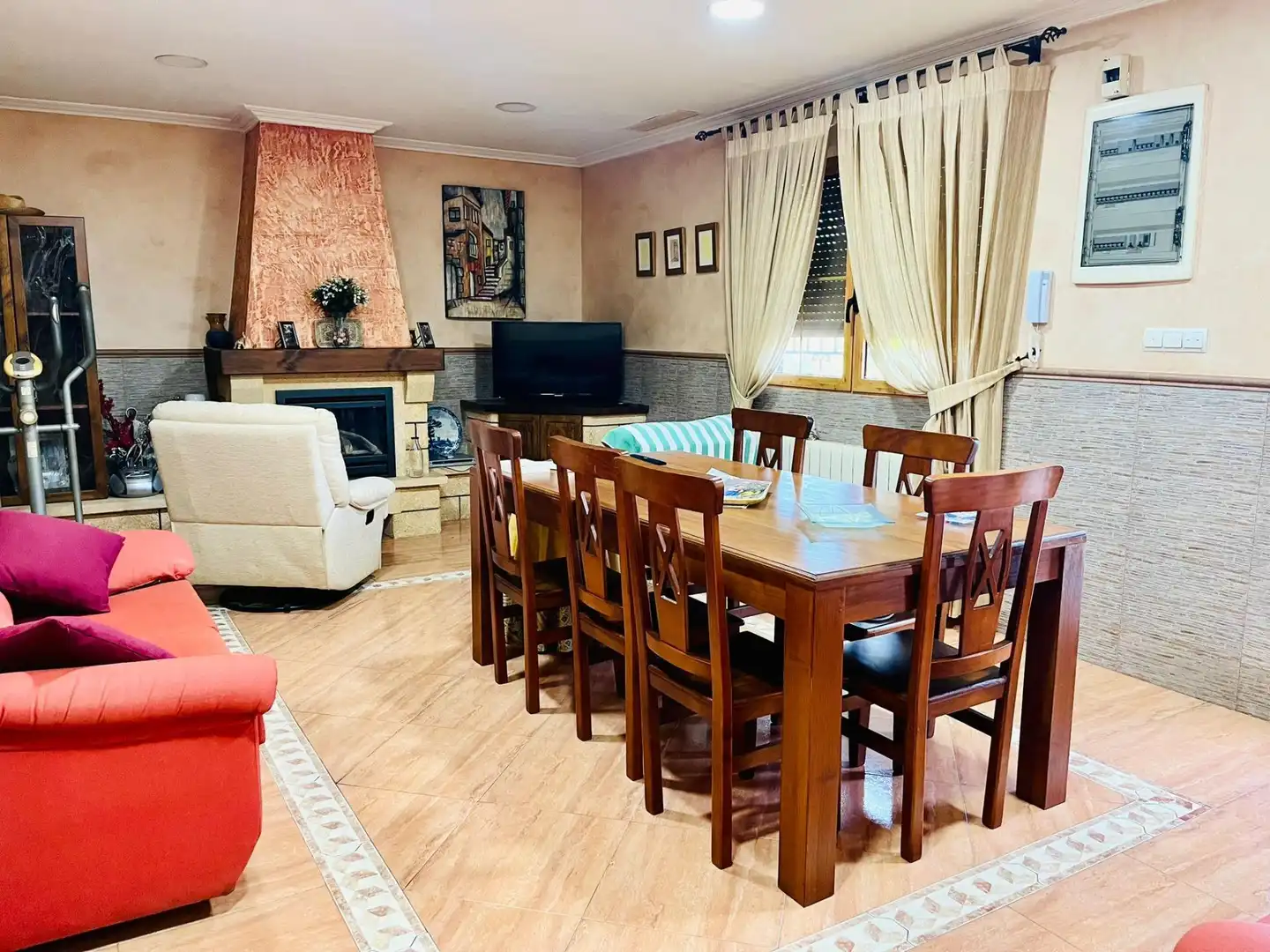 Dining room of Houses for sale in Elche / Elx  with Air Conditioner, Private garden and Terrace