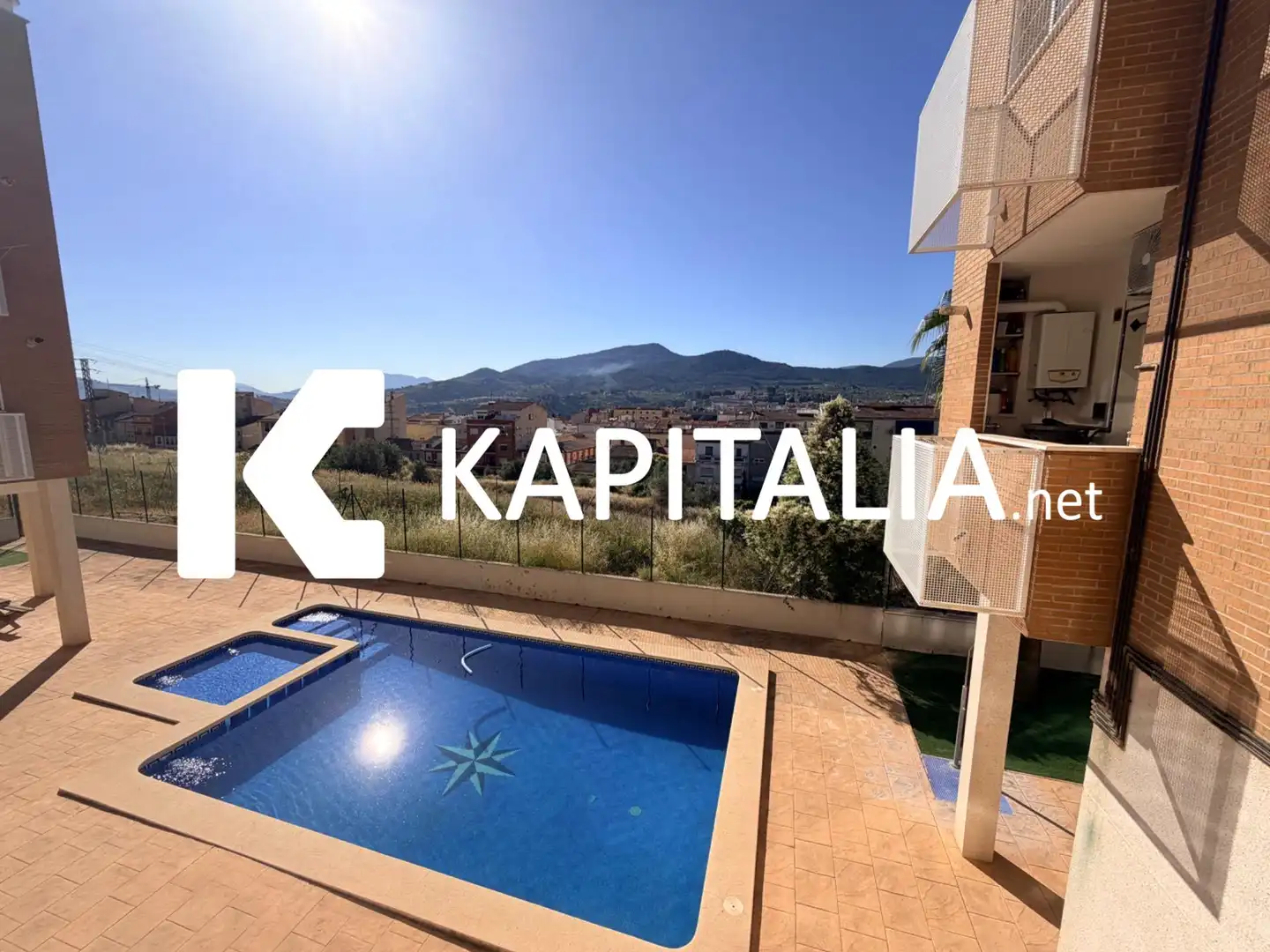 Swimming pool of Flat for sale in Alcoy / Alcoi  with Air Conditioner, Heating and Terrace