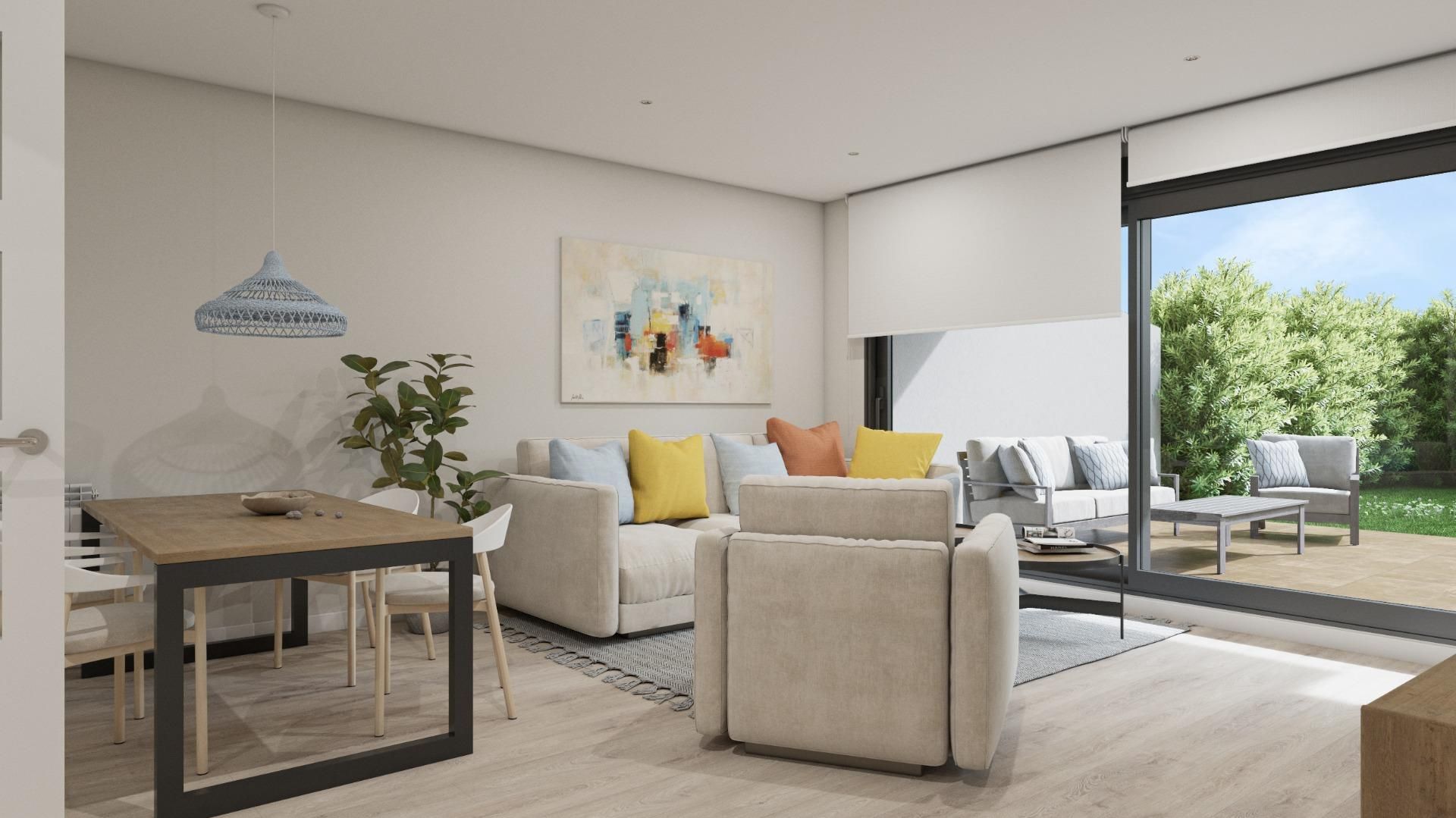 Living room of Flat for sale in Badajoz Capital  with Air Conditioner, Heating and Private garden