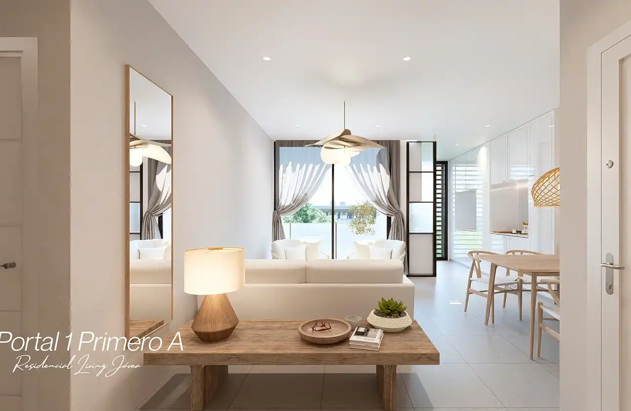 Living room of Apartments for sale in Jávea / Xàbia  with Air Conditioner, Heating and Private garden