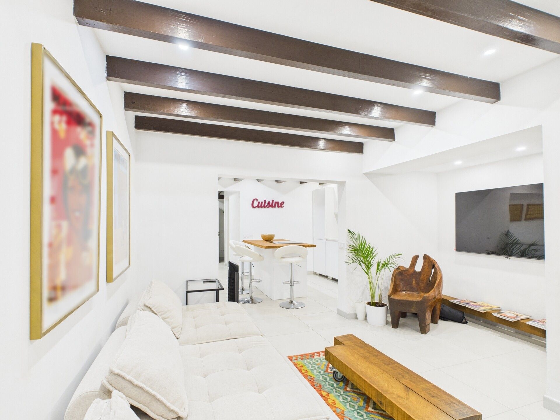 Sala d'estar de Planta baixa de lloguer en  Palma de Mallorca amb Moblat