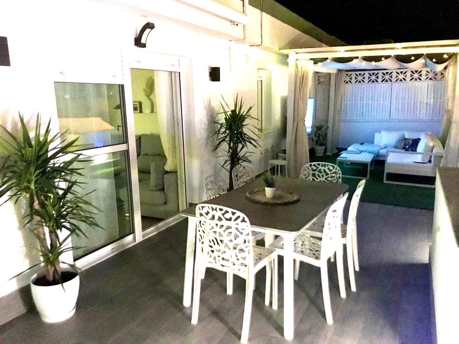 Terrasse von Dachboden miete in Punta Umbría mit Klimaanlage und Terrasse