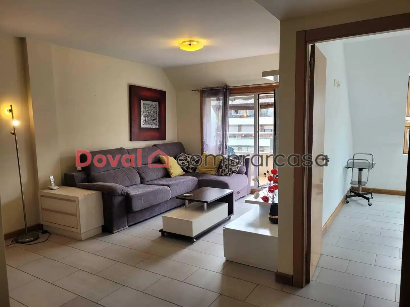 Living room of Flat for rent in O Porriño    with Heating, Terrace and Furnished