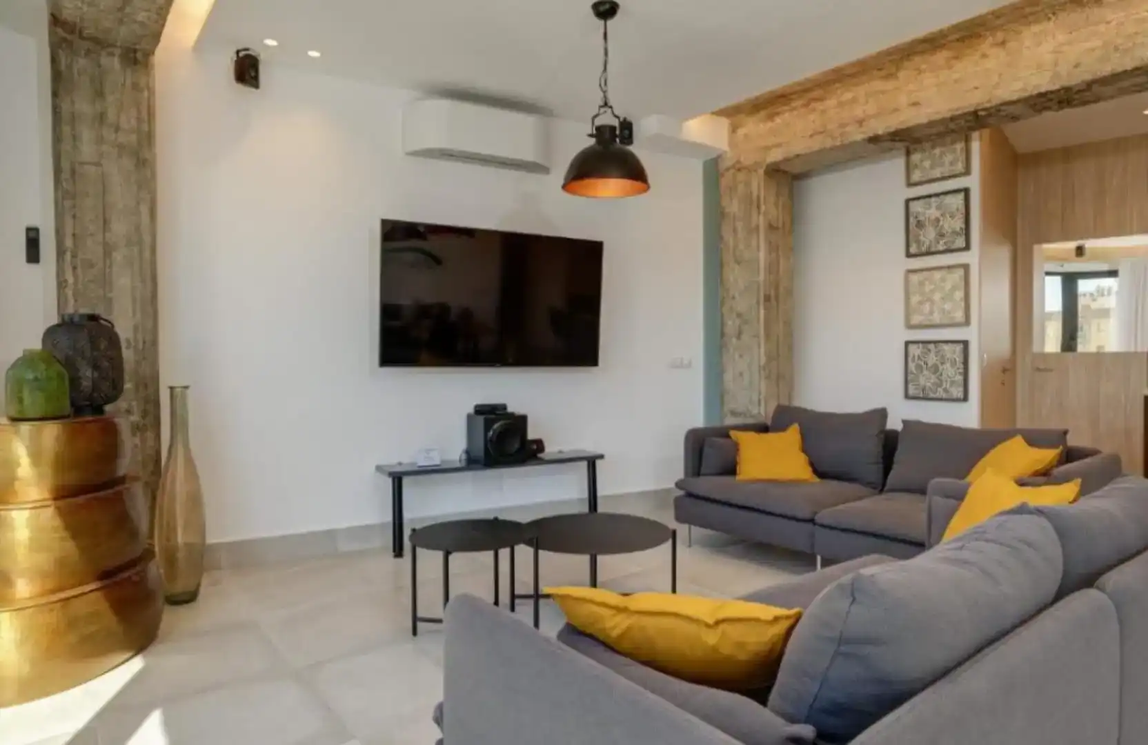 Living room of Flat for rent in Centro