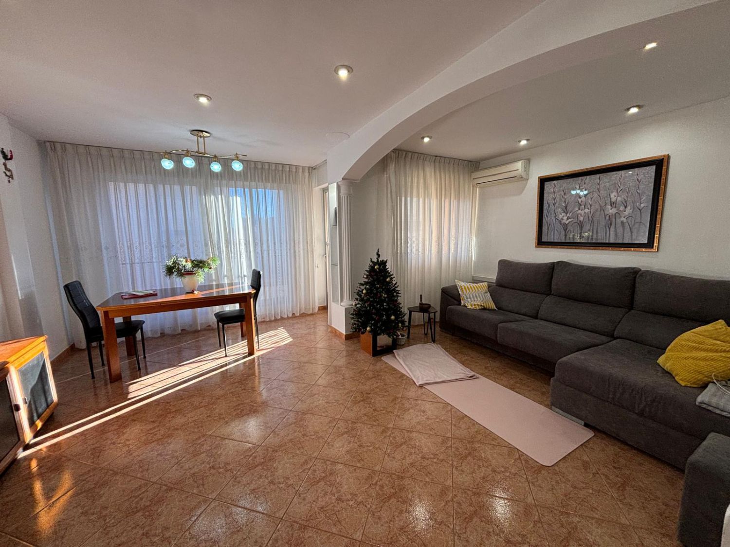 Living room of Flat for sale in La Vall d'Uixó  with Air Conditioner, Terrace and Balcony