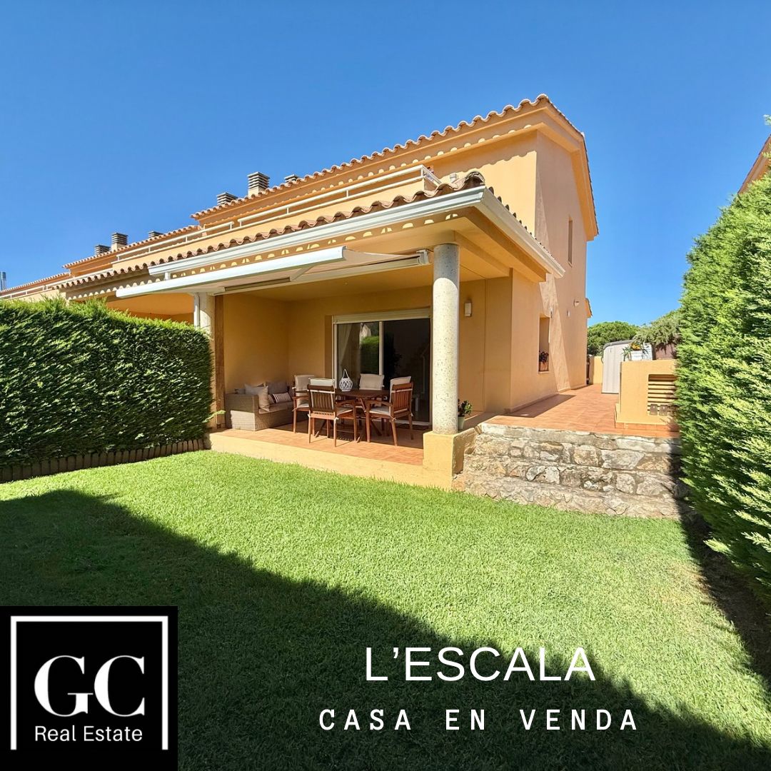 Garden of Single-family semi-detached for sale in L'Escala  with Air Conditioner, Private garden and Terrace