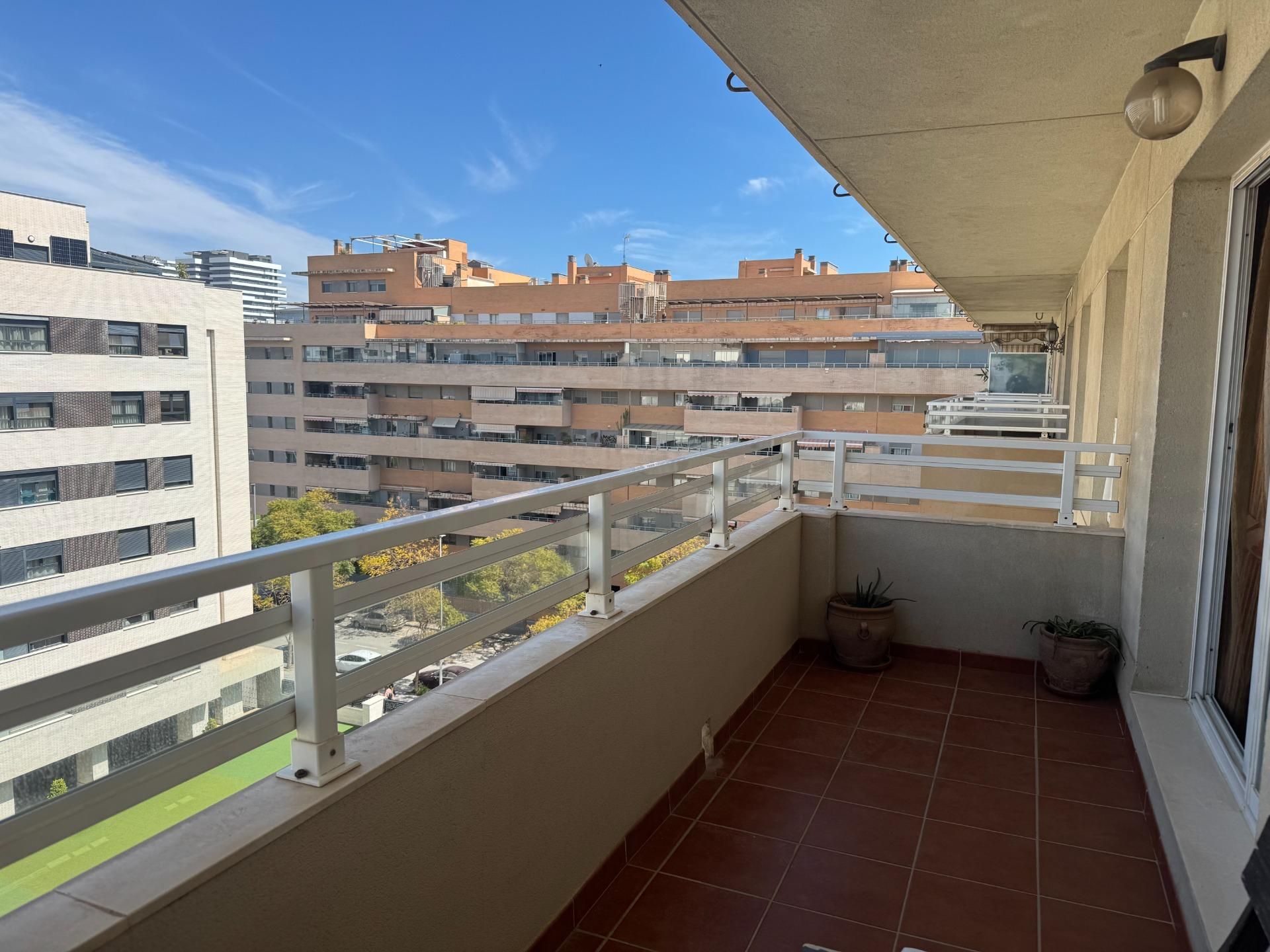 Balcony of Flat for rent in Málaga Capital  with Air Conditioner, Heating and Private garden