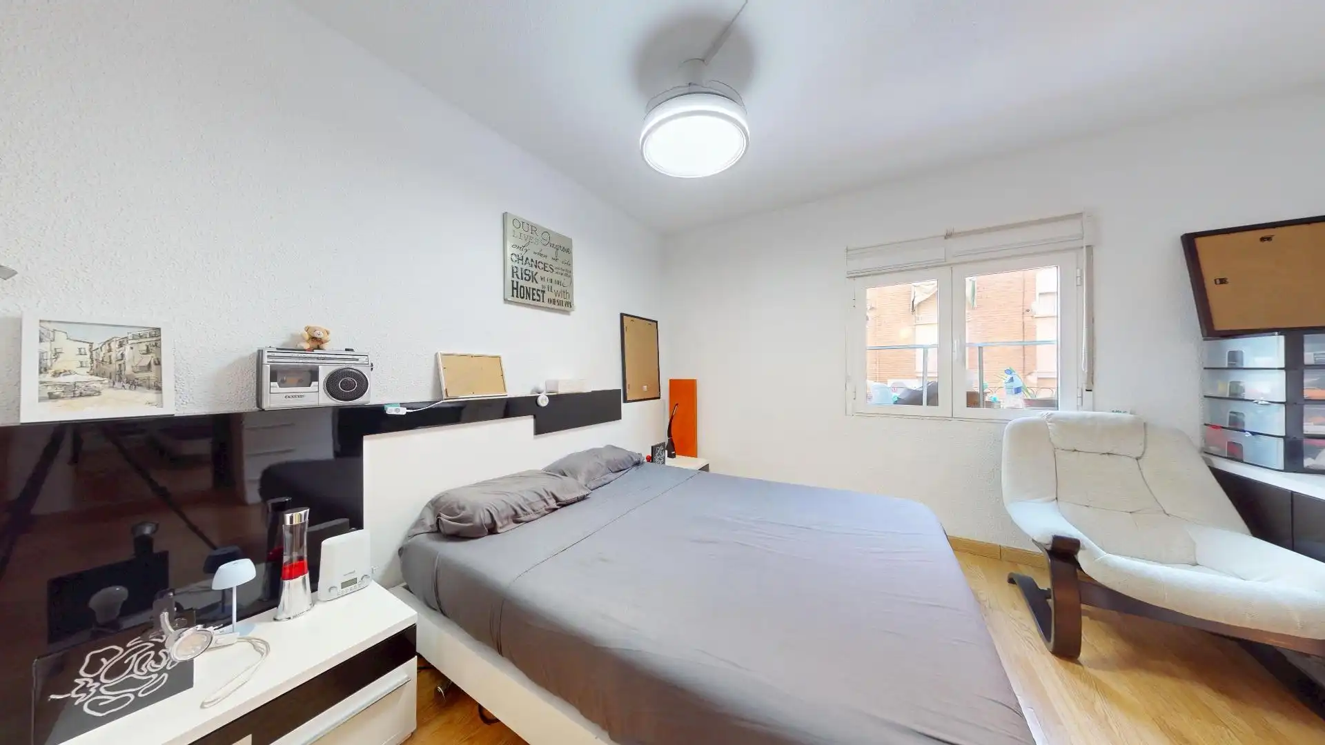 Bedroom of Flat for sale in Puente de Vallecas