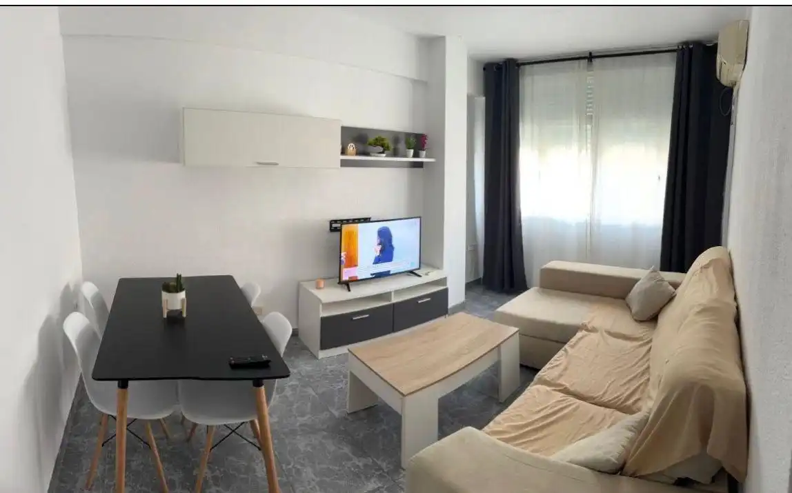 Living room of Flat for sale in Roquetas de Mar  with Air Conditioner and Balcony