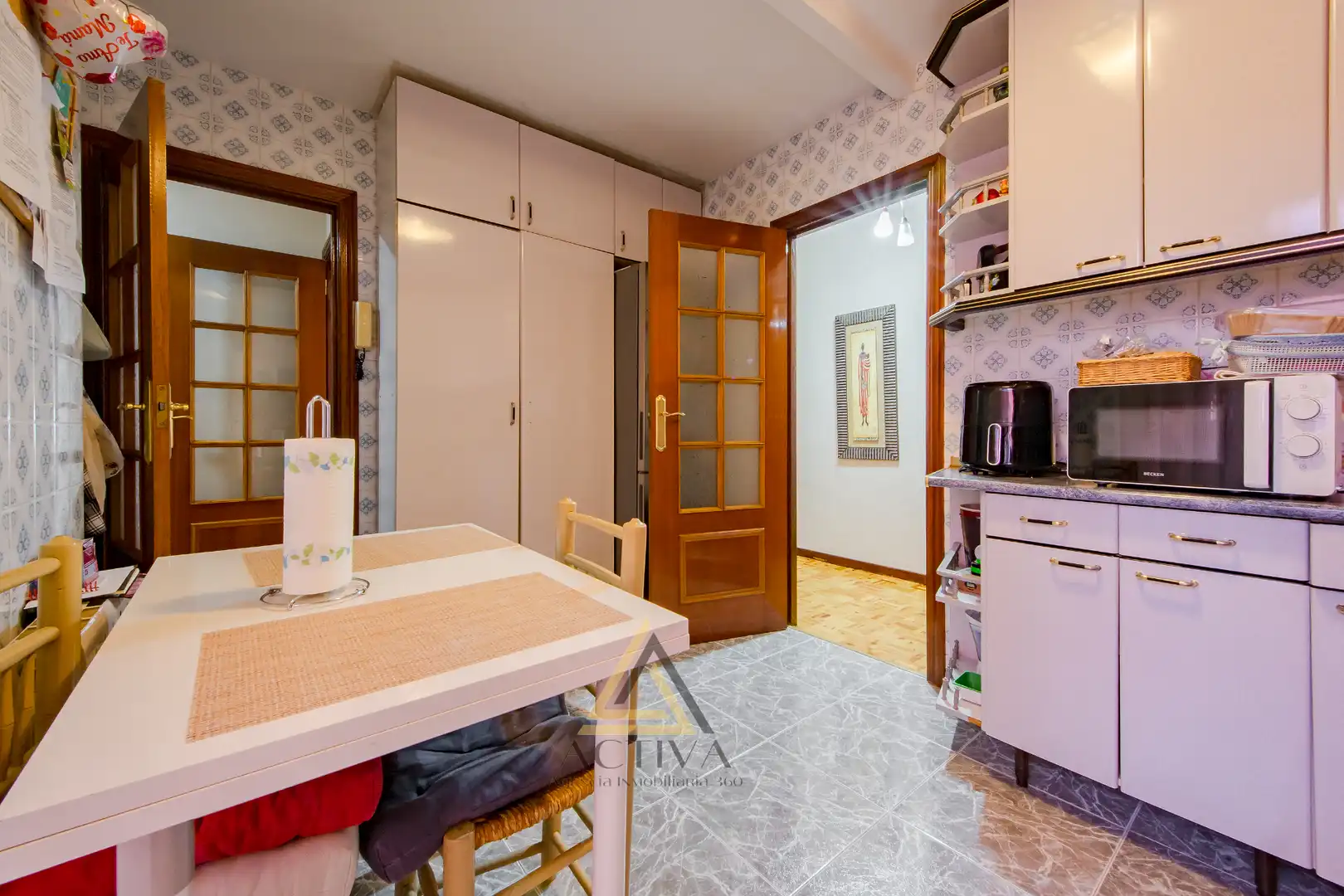 Kitchen of Flat for sale in Fuenlabrada  with Air Conditioner, Terrace and Furnished