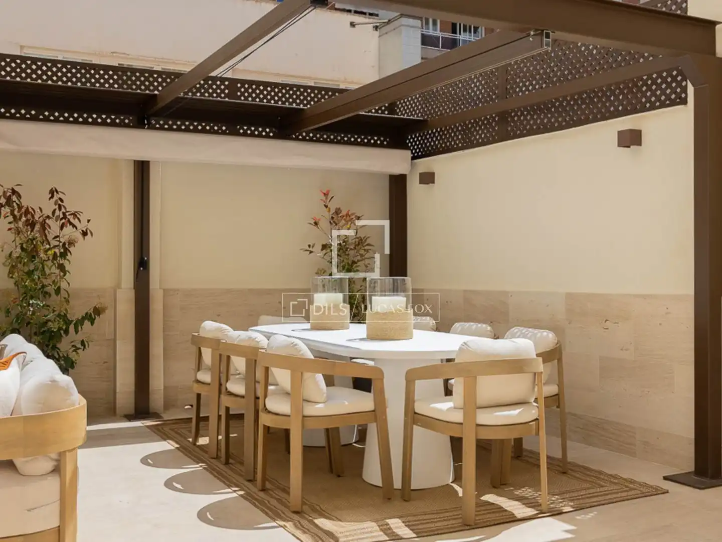 Terrasse von Wohnung zum Verkauf in Los Molinos mit Klimaanlage, Heizung und Parkett