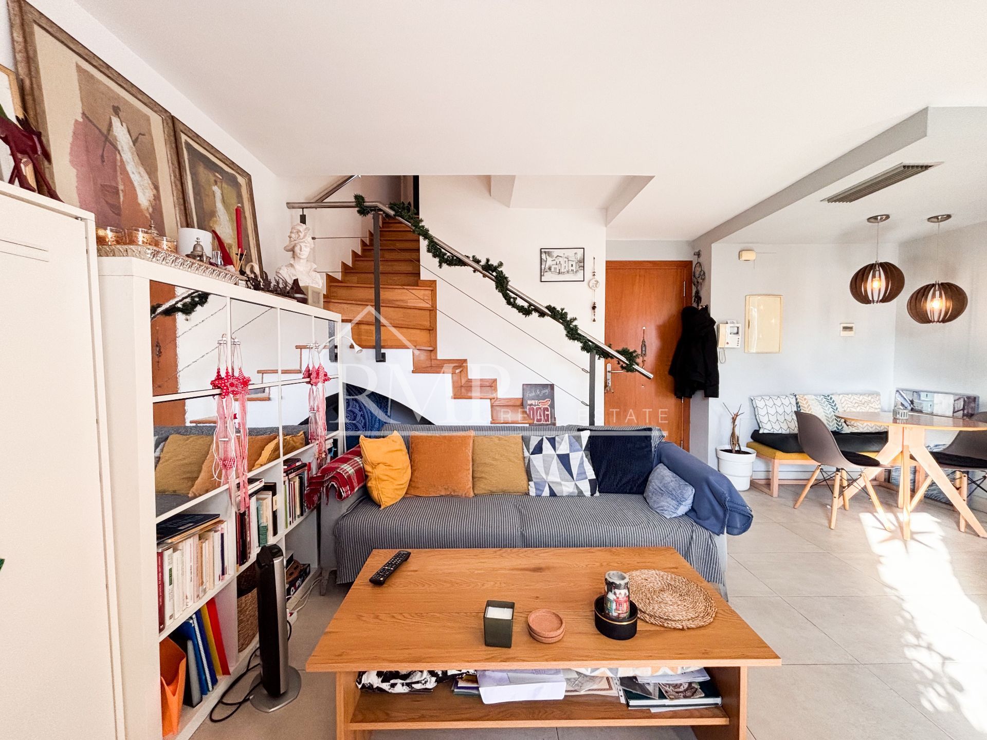 Sala de estar de Dúplex en venta en Sant Celoni con Aire acondicionado, Calefacción y Terraza