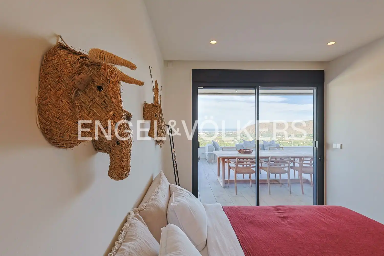 Bedroom of Flat for sale in Pedreguer  with Air Conditioner, Heating and Private garden
