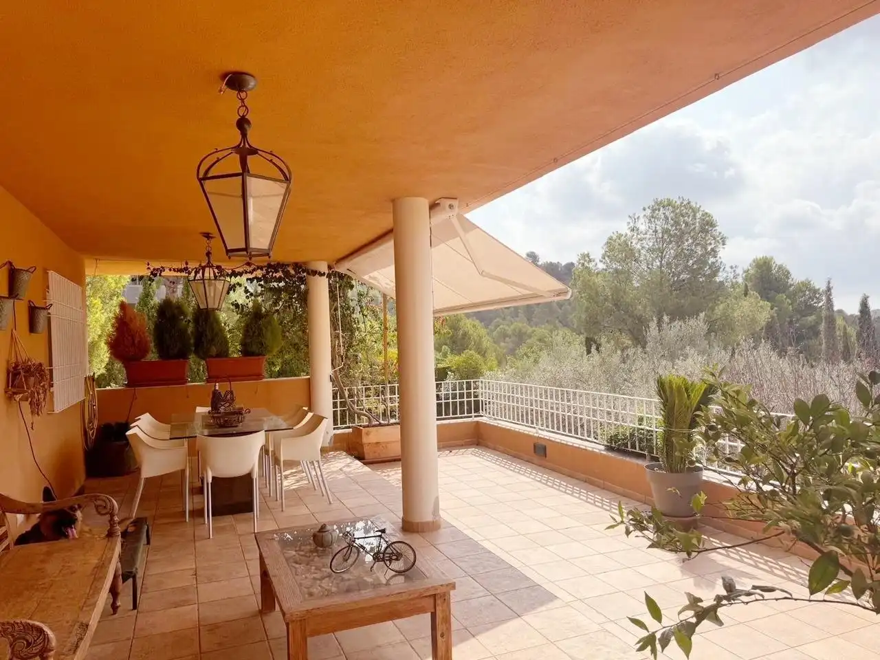 Terrassa de Casa o xalet en venda en Borriol amb Aire condicionat, Jardí privat i Terrassa