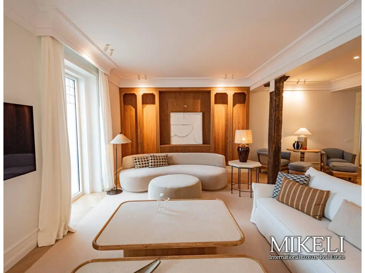 Wohnzimmer von Wohnung zur Miete in Santander mit Heizung, Möbliert und Balkon