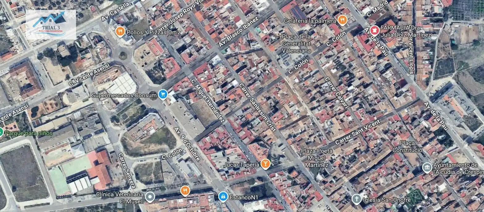Vista exterior de Piso en venta en L'Alcúdia de Crespins