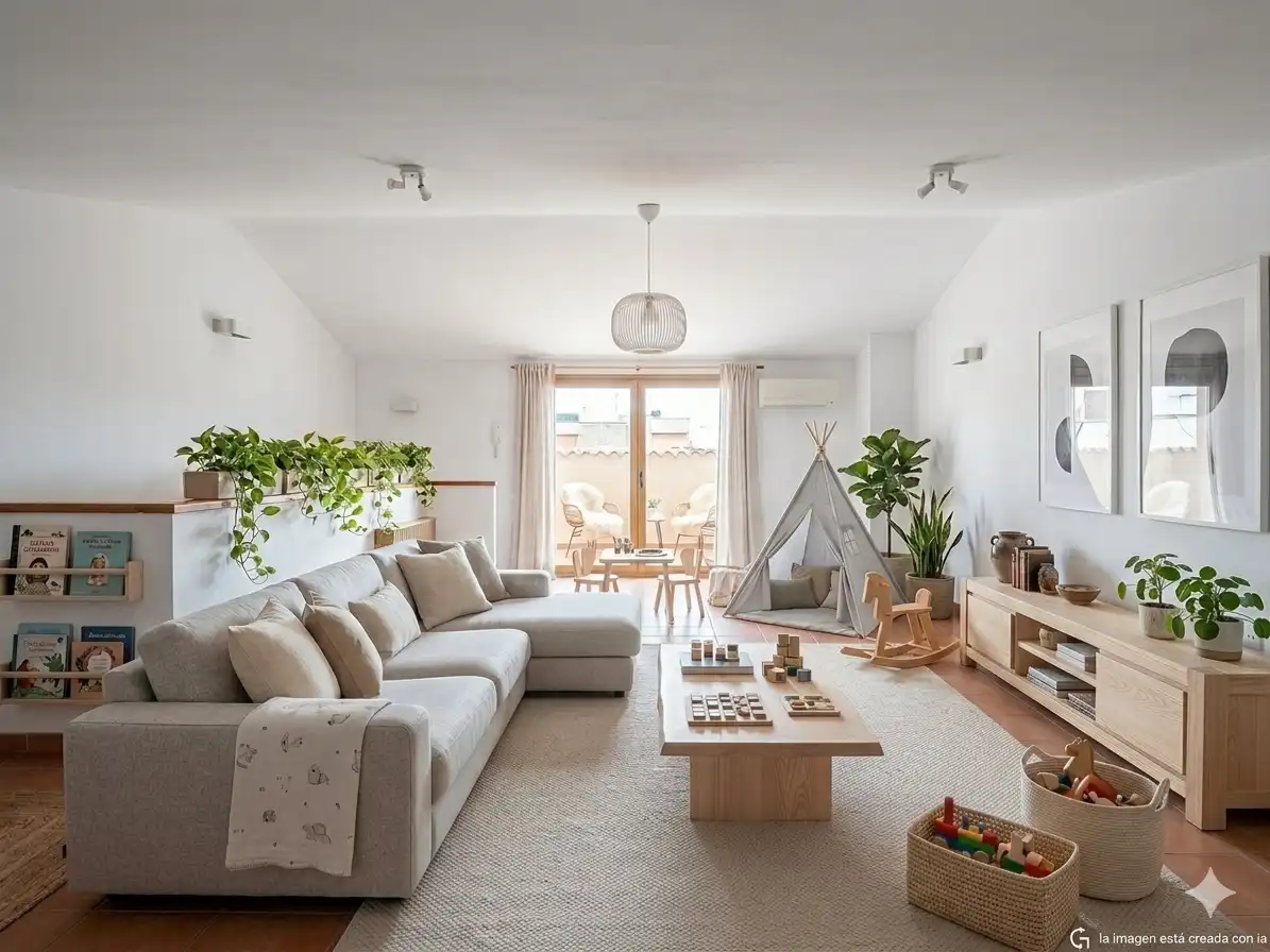 Living room of Detached homes for sale in Sant Jaume dels Domenys  with Air Conditioner and Heating